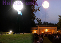 अभियान विज्ञापन सजावटी चंद्रमा गुब्बारा रोशनी एलईडी 400w 600W 800W कस्टम